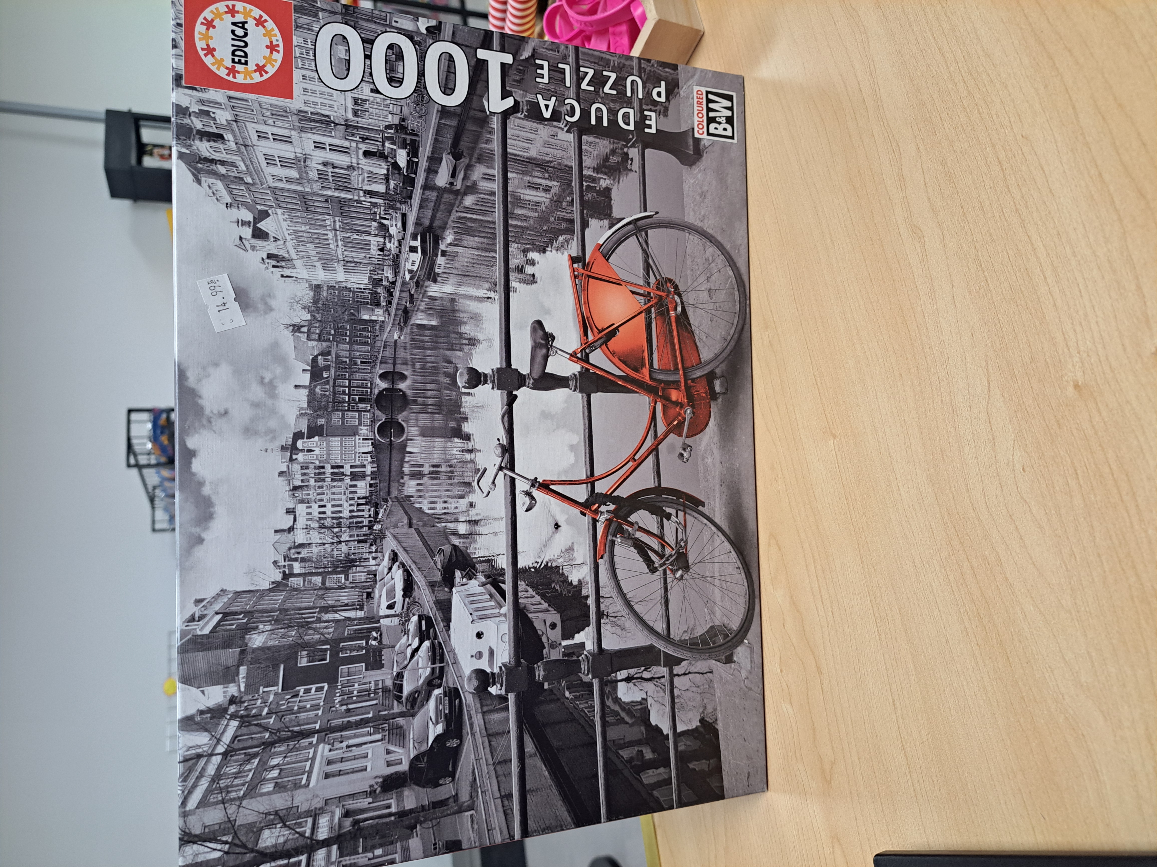 Amsterdam bicyclette rouge casse-tête usagé 1000 morceaux